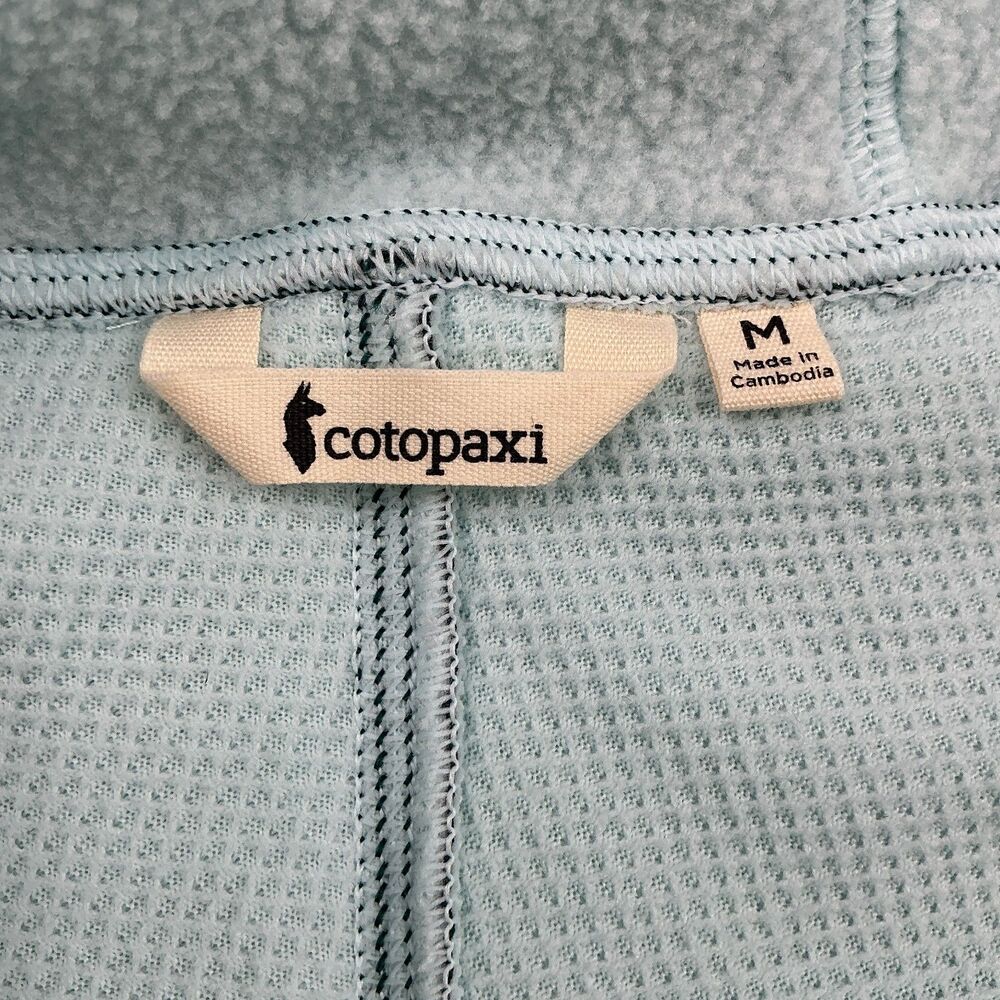 Cotopaxi Abrazo Full Zip Fleece Women's Jacket Deep Ocean & Ice Size M Hiking - Picture 9 of 13